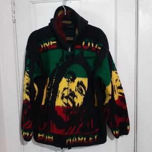 Vintage Bob Marley Pullover Jacket- S/M